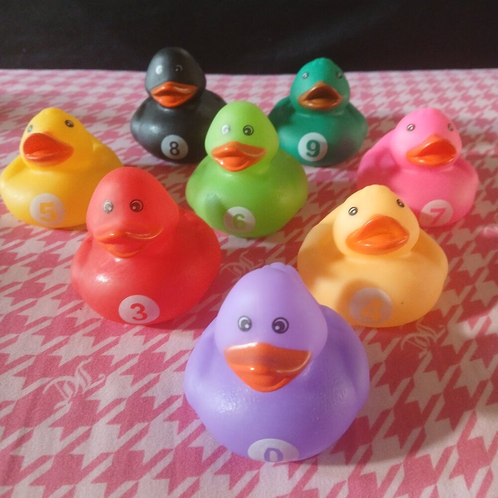 Rubber ducky numbered